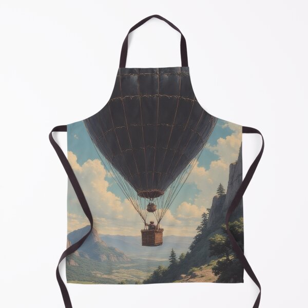 Item preview, Hot air balloon over picturesque landscape designed and sold by Mianku | Für das Leben.