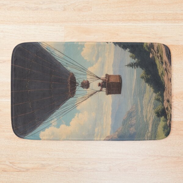 Item preview, Hot air balloon over picturesque landscape designed and sold by Mianku | Für das Leben.
