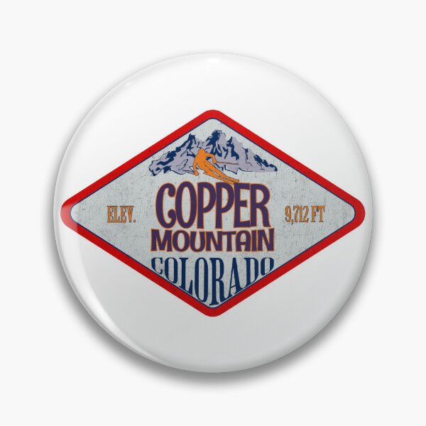 Item preview, Copper Mountain Ski Resort, Colorado, Vintage skiing badge design designed and sold by Wanderful-roads.
