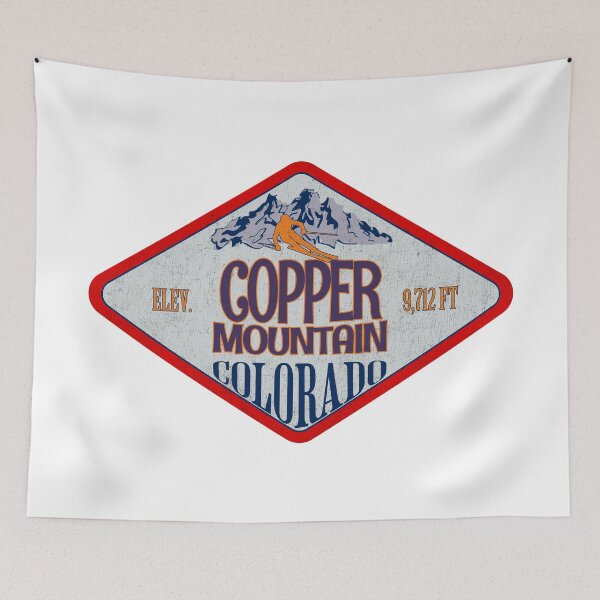 Item preview, Copper Mountain Ski Resort, Colorado, Vintage skiing badge design designed and sold by Wanderful-roads.