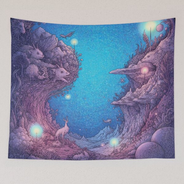 Item preview, Starlit Fantasy Valley designed and sold by KiraChie.