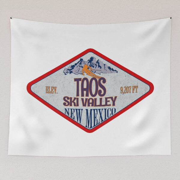 Item preview, Taos Ski Valley Ski Resort, New Mexico, Vintage skiing badge design designed and sold by Wanderful-roads.