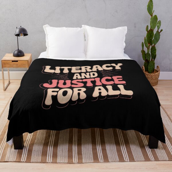 Item preview, Literacy And Justice For All Book Lover designed and sold by RoyTill0Art.