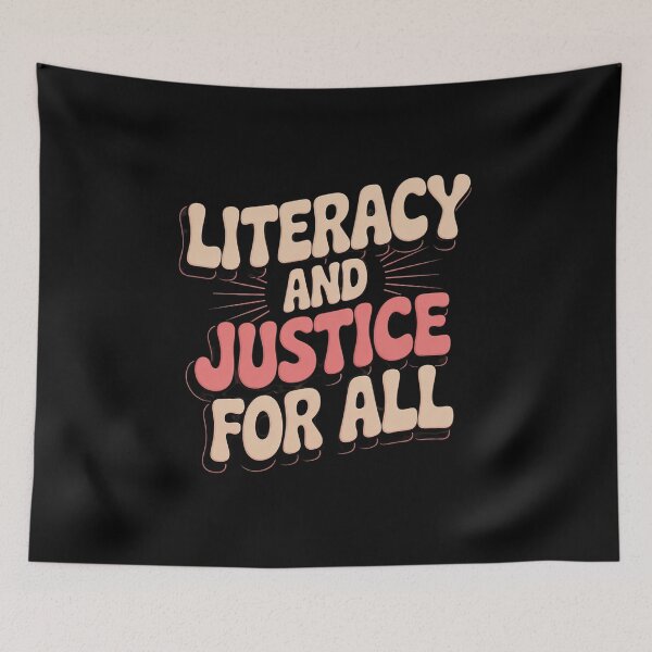 Item preview, Literacy And Justice For All Book Lover  designed and sold by RoyTill0Art.