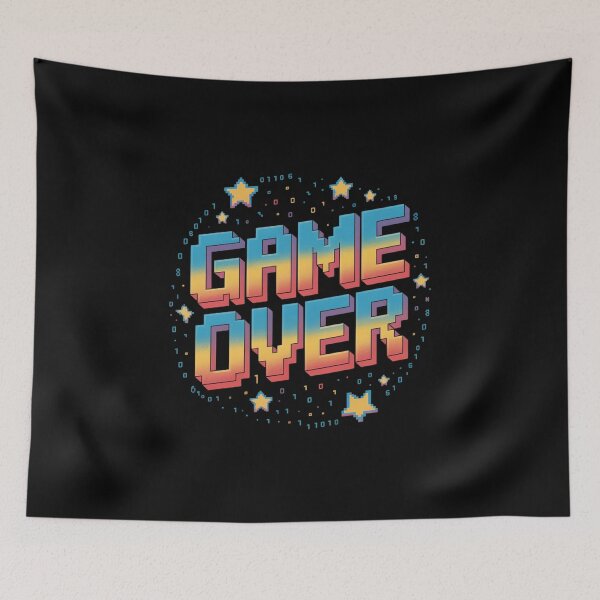 Item preview, Video Game is Over Pixelated Art  designed and sold by ReadySide.