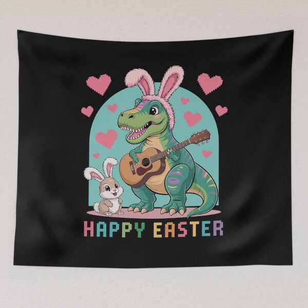 Item preview, Happy Easter Eggs Pixel Art Rock Guitar  designed and sold by milanforbes.