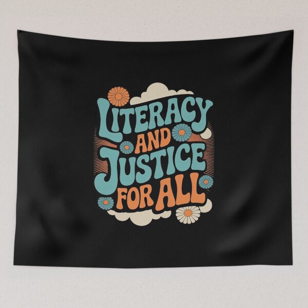 Item preview, Literacy And Justice For All Bookworm Get Lit Teacher 4  designed and sold by RoyTill0Art.