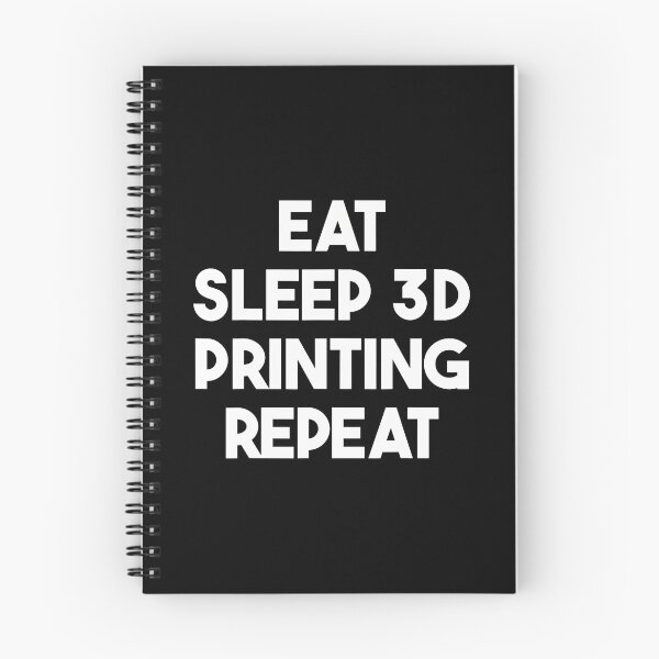 Item preview, Retro Eat Sleep 3D Printing Repeat Filament Printer Printing designed and sold by CaraRuth.