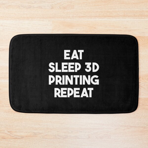 Item preview, Retro Eat Sleep 3D Printing Repeat Filament Printer Printing designed and sold by CaraRuth.