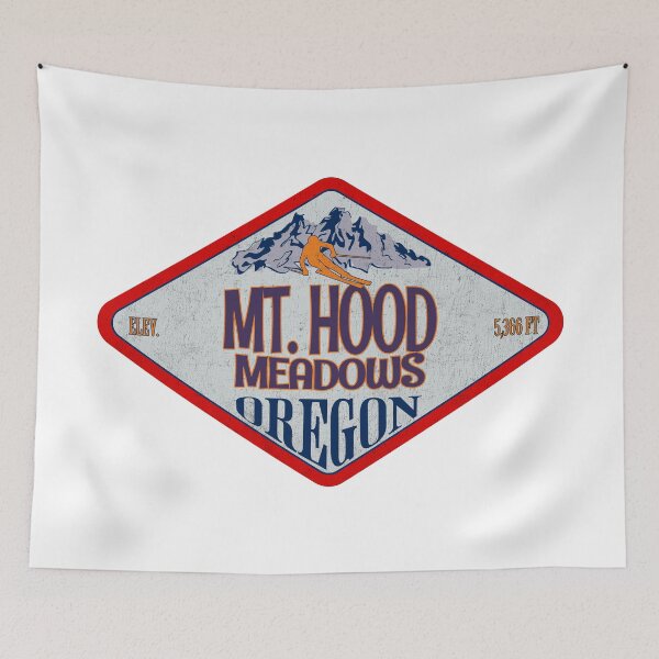 Item preview, Mt. Hood Meadows Ski Resort, Oregon, Vintage skiing badge design designed and sold by Wanderful-roads.