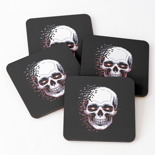 Item preview, Skull Pixel Art designed and sold by TiredPack.