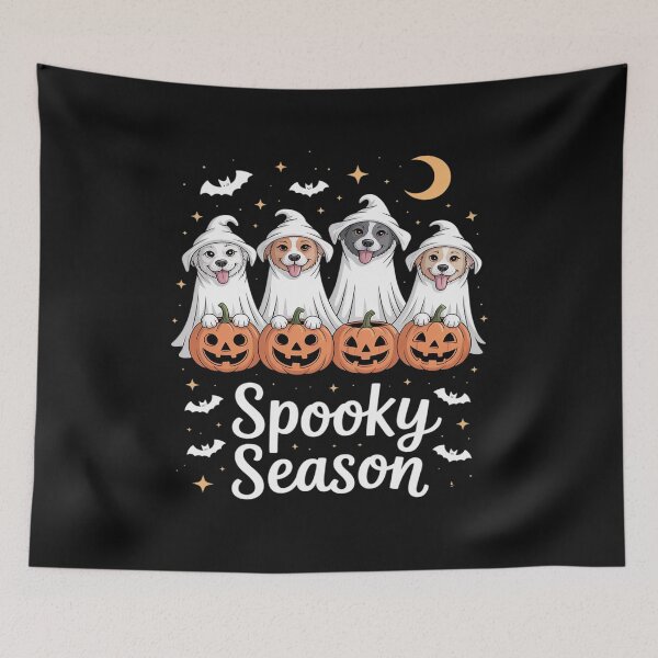 Item preview, Cute Ghost Dogs Happy Halloween Spooky Season Trick Or Treat designed and sold by GaryPacheco6.