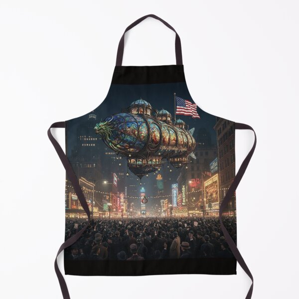 Item preview, Historic New York Times Sq XMAS Eve 1900’s Airship designed and sold by AppliedAtelier.