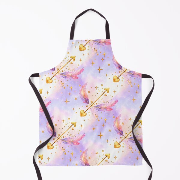 Item preview, Glitter Heart Arrows & Pastel Feathers Seamless Pattern designed and sold by meesub.