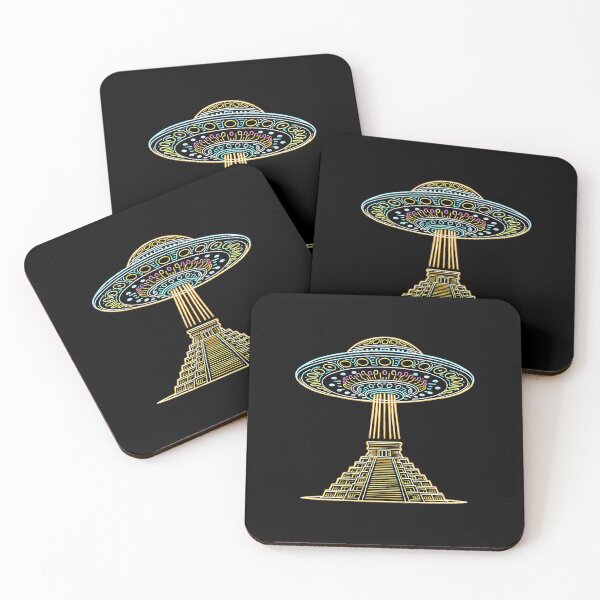 Item preview, Mayan Pyramid Meets Ufo Spacecraft designed and sold by OnaConnie.