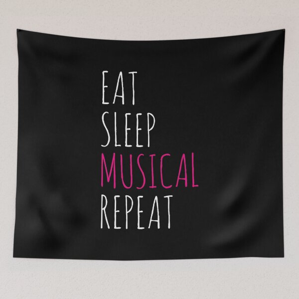 Item preview, Eat Sleep Musical Repeat Theatre Art Actor designed and sold by CaraRuth.