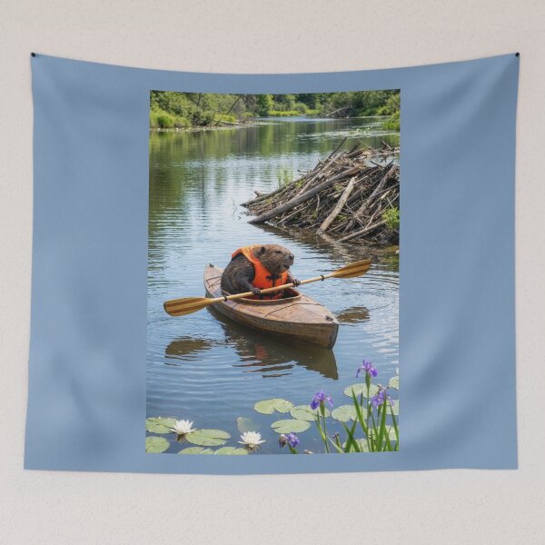 Item preview, Beaver Surveys His Bailiwick designed and sold by Tridentulus.
