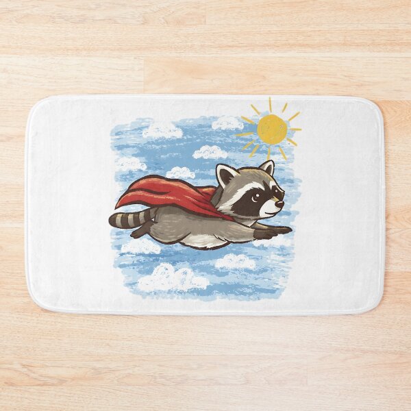 Item preview, Raccoon Superhero Flying Adventure designed and sold by dudelinart.