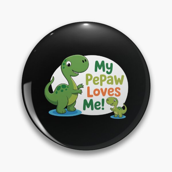 Item preview, Kids My Pepaw Loves Me Dinosaur Grandson designed and sold by imsamaharem.