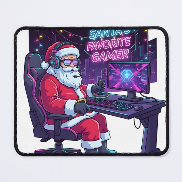 Item preview, Santa’s Favorite Gamer - Funny Christmas Gaming Design designed and sold by SoulenCify.