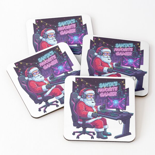 Item preview, Santa’s Favorite Gamer - Funny Christmas Gaming Design designed and sold by SoulenCify.