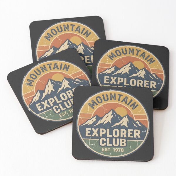 Item preview, Mountain Explorer Club Vintage Outdoor Badge | Retro Hiking & Adventure Design designed and sold by RogueWeave.
