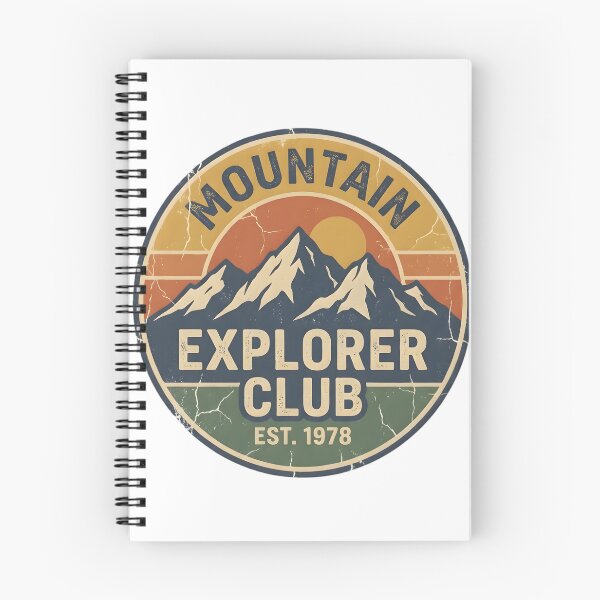 Item preview, Mountain Explorer Club Vintage Outdoor Badge | Retro Hiking & Adventure Design designed and sold by RogueWeave.
