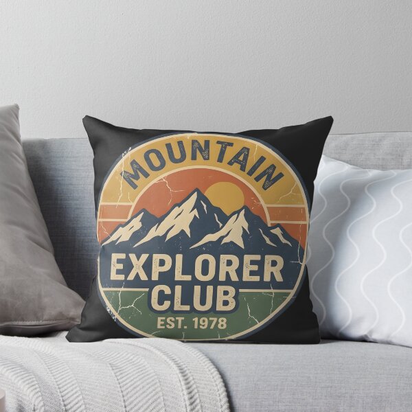 Item preview, Mountain Explorer Club Vintage Outdoor Badge | Retro Hiking & Adventure Design designed and sold by RogueWeave.