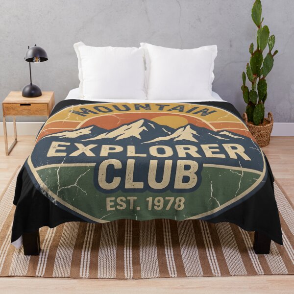 Item preview, Mountain Explorer Club Vintage Outdoor Badge | Retro Hiking & Adventure Design designed and sold by RogueWeave.
