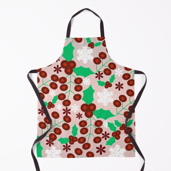 Item preview, Soft Blush Christmas Berries and Snowflakes designed and sold by HopeAndHustle.