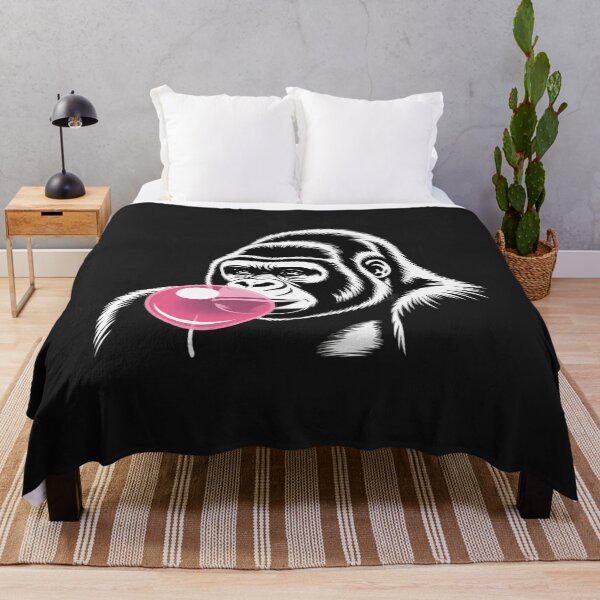 Item preview, Cute Gorilla on pink bubble gum Gorilla designed and sold by GaryPacheco6.