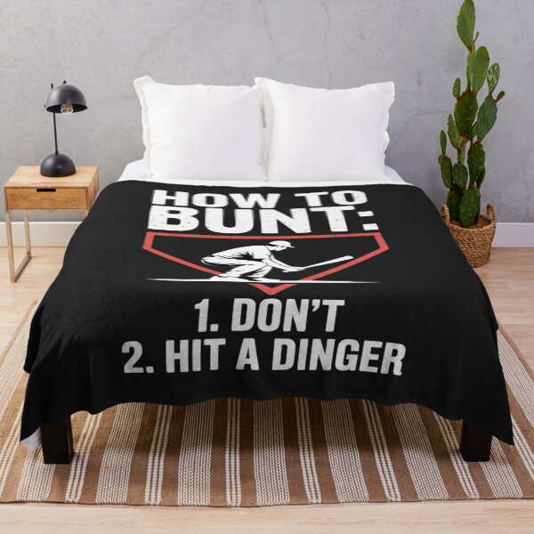 Item preview, Cute How To Bunt Don't Hit A Dinger Funny Baseball designed and sold by GaryPacheco6.