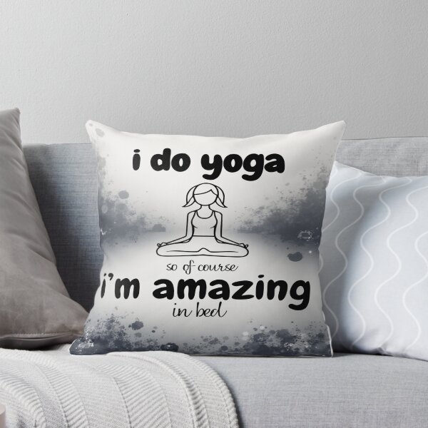 Item preview, I Do Yoga So Of Course I'm Amazing in Bed – Funny Yoga Humor Quote designed and sold by PressingFlowers.