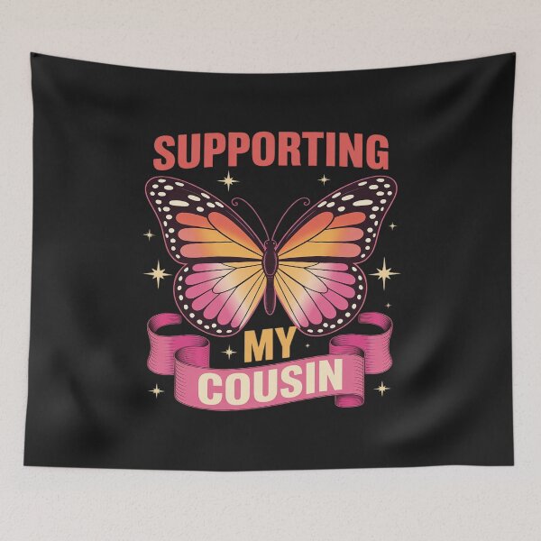 Item preview, Cute Kidney Cancer Awareness Cousin Support Squad Butterfly designed and sold by GaryPacheco6.