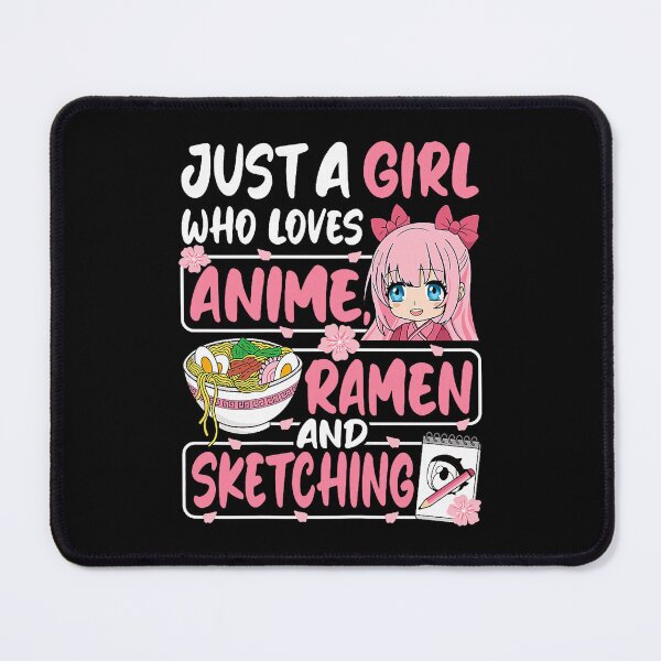 Item preview, Girl Loves Anime Ramen And Sketching Cute Scene designed and sold by nojany.