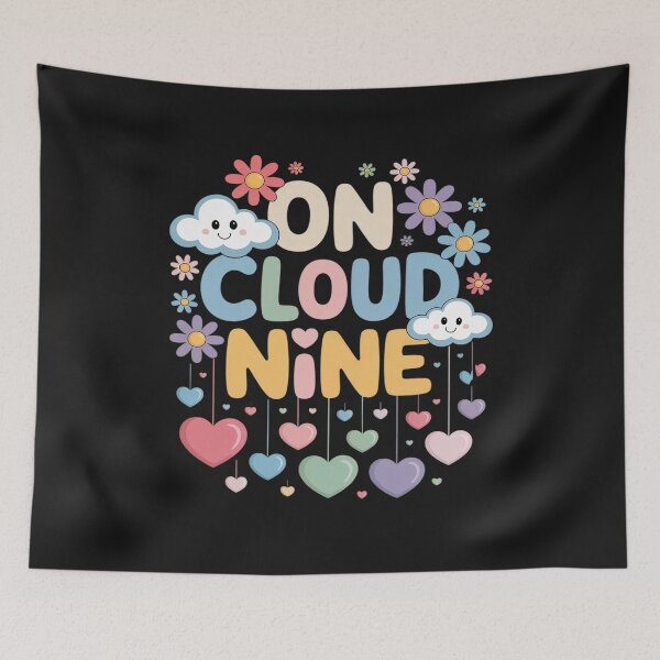 Item preview, Cute On Cloud Nine Flower Happy 9th Birthday 9 Years Old designed and sold by GaryPacheco6.