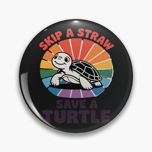 Item preview, Cute Rainbow Skip A Straw Save A Turtle, Turtle lover designed and sold by GaryPacheco6.