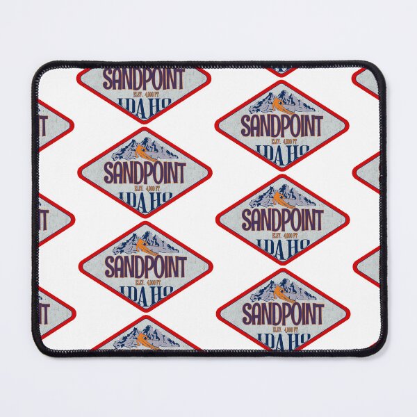 Item preview, Sandpoint, Ski Resort, Idaho, Vintage skiing badge design designed and sold by Wanderful-roads.
