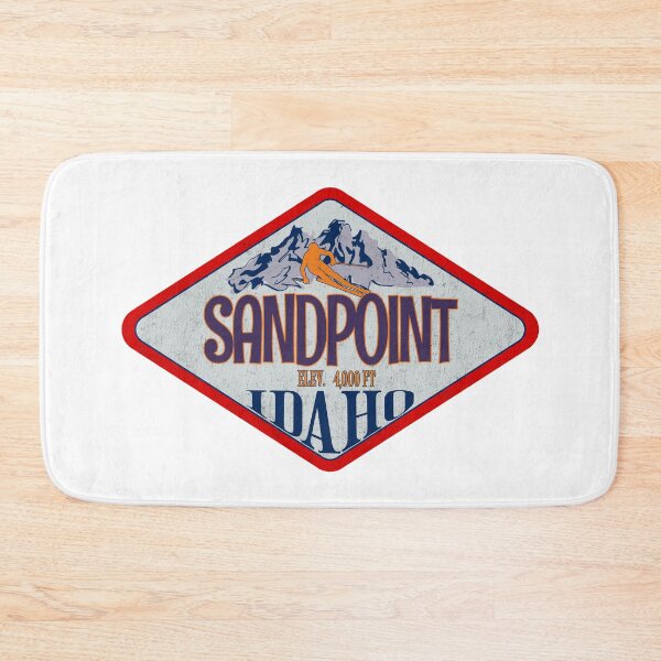 Item preview, Sandpoint, Ski Resort, Idaho, Vintage skiing badge design designed and sold by Wanderful-roads.