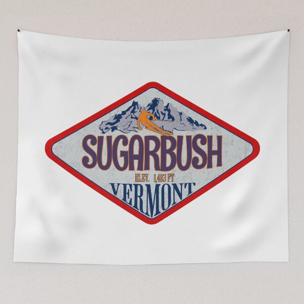 Item preview, Sugarbush, Ski Resort, Vermont, Vintage skiing badge design designed and sold by Wanderful-roads.