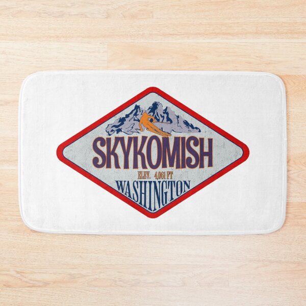 Item preview, Skykomish, Ski Resort, Washington, Vintage skiing badge design designed and sold by Wanderful-roads.