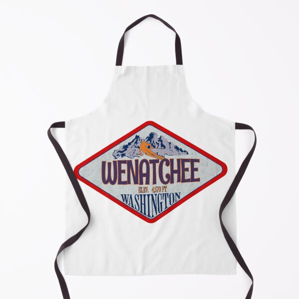 Item preview, Wenatchee, Ski Resort, Washington, Vintage skiing badge design designed and sold by Wanderful-roads.