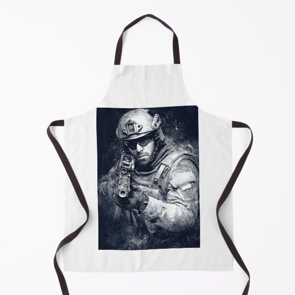 Item preview, Black and white sketch of soldier aiming forward designed and sold by Piotrek0001.
