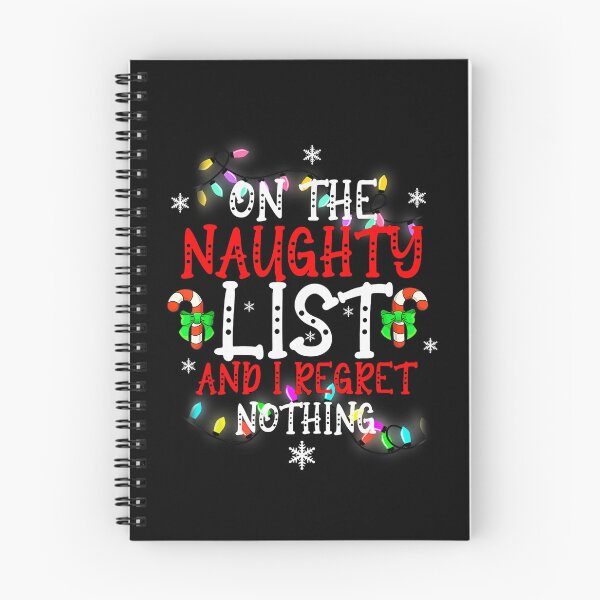 Item preview, Naughty List Regret Nothing Funny Bright Christmas designed and sold by cerima.