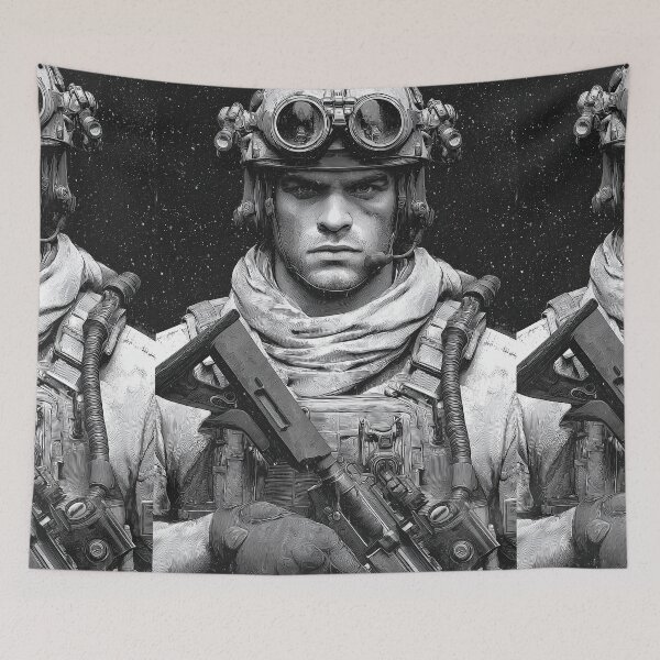 Item preview, Soldier holding tactical weapon system designed and sold by Piotrek0001.
