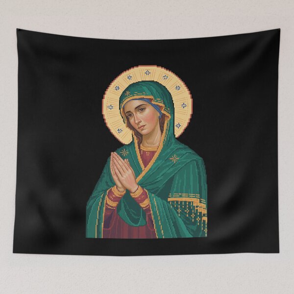 Item preview, Saint Brigid Of Kildare Pixel Art designed and sold by HollyBellArtSte.