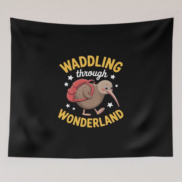 Item preview, Kiwi Waddling Through Wonderland Kiwi Adventure designed and sold by imsamaharem.