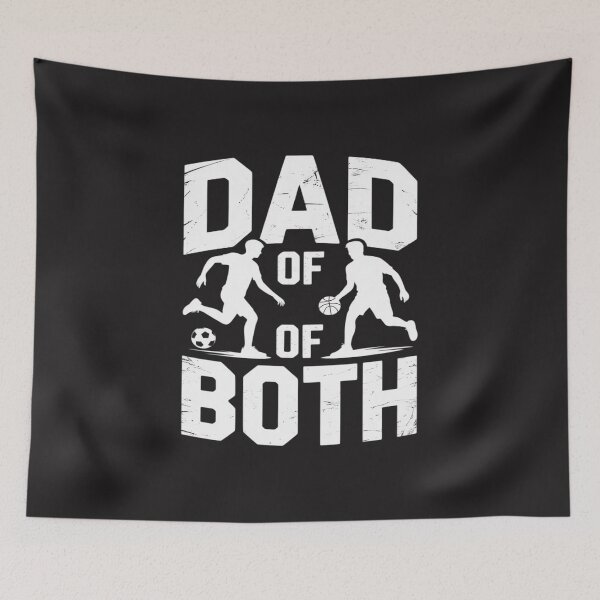 Item preview, Dad Of Both Funny Soccer Basketball Dad designed and sold by GaryPacheco6.