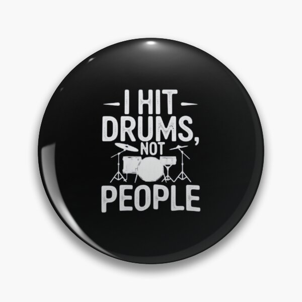 Item preview, I Hit Drums Not People Funny Music Player Quote designed and sold by cerima.