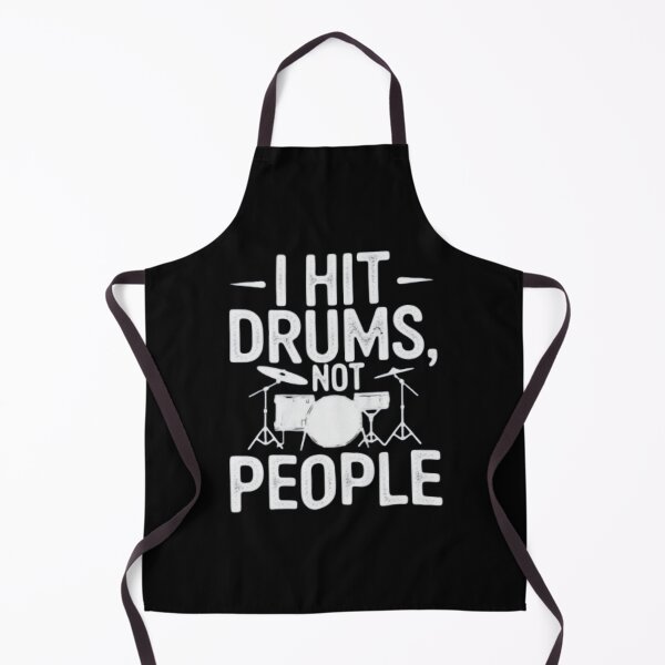 Item preview, I Hit Drums Not People Funny Music Player Quote designed and sold by cerima.